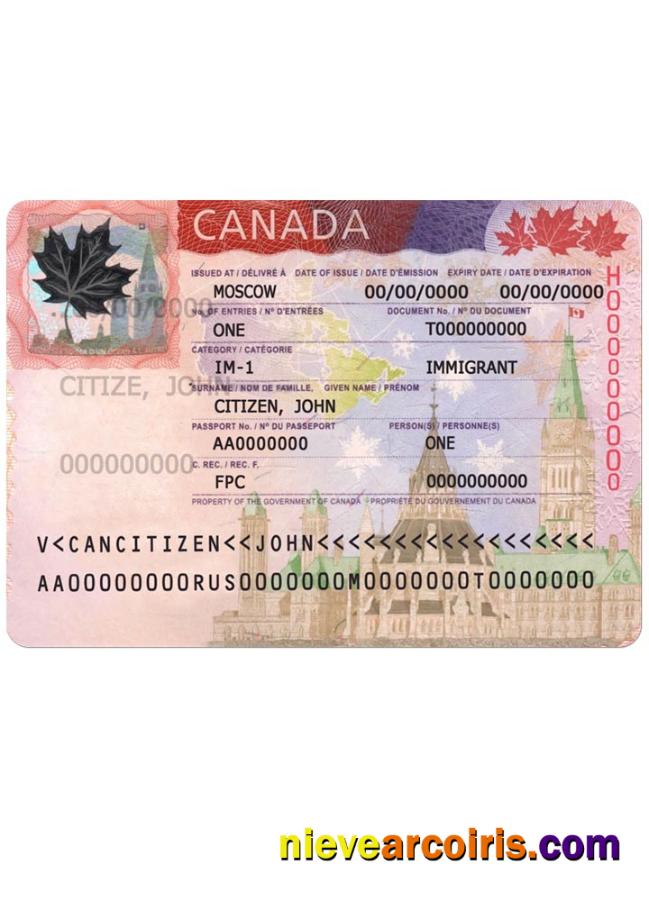 Canada visa new version